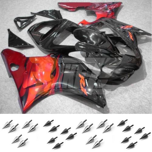 Bolt kit & injection fairing kit bodywork for yamaha yzf 1000 r1 2000 2001 af