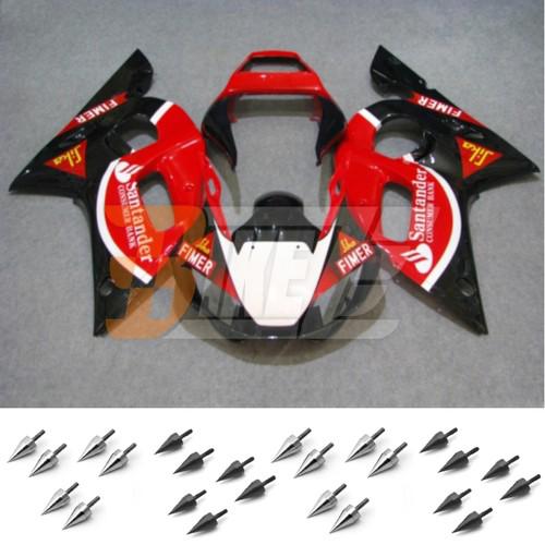 Free bolt kit! injection fairing kit for yamaha yzf 600 r6 1998 99 00 01 2002 aw