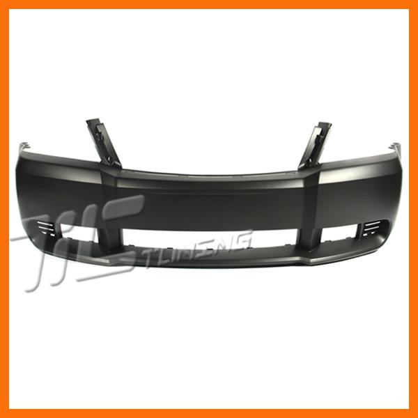 08-10 dodge avenger r/t/se/sxt primed black front bumper cover w/o fog hole