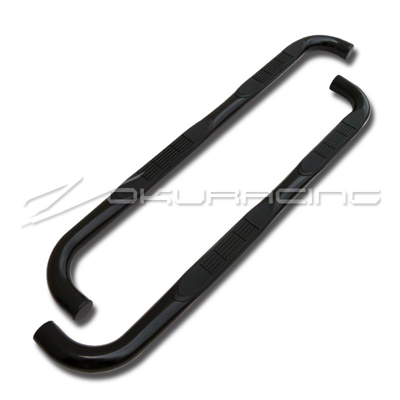 Black 2006-2010 hummer h3 3" nerf bars side step running board