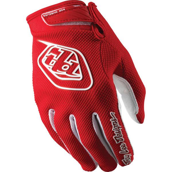 Red xl troy lee designs air youth vented gloves 2013 model