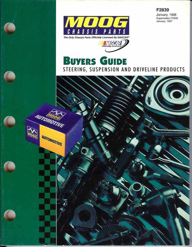 1998 moog chassis parts buyers guide steering suspension & driveline parts