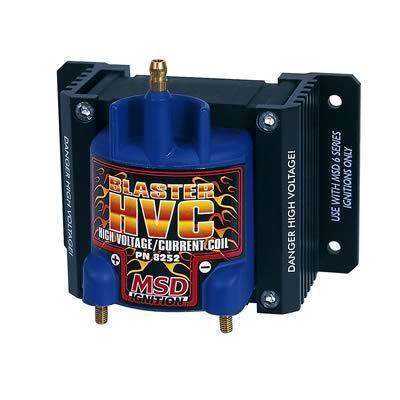 Msd 8252 ignition coil blaster hvc e-core square epoxy blue 42000 v ea