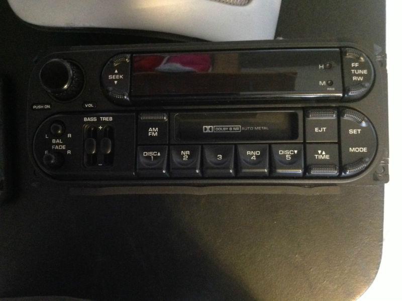 03 04 chrysler  factory oem stock stereo with cassette