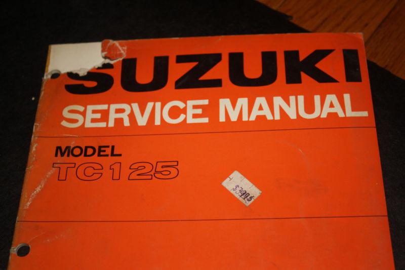 Nos suzuki tc125 service manual sr-2810