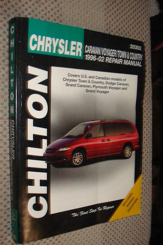 1996-2002 dodge plymouth chrysler mini-van service manual shop caravan voyager