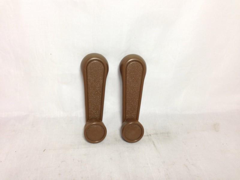 Pair lh & rh window crank handle lever brown/ for toyota tacoma, t100 & pickup 