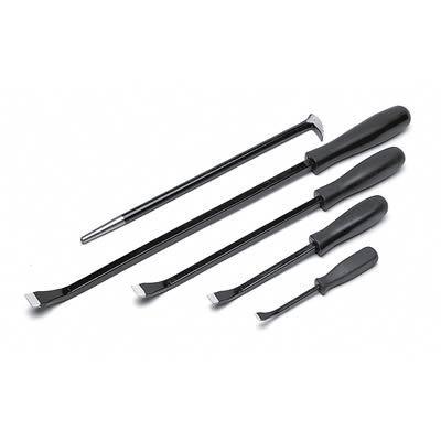 Performance tool pry bars plastic handles steel black oxide set of 5 w2025