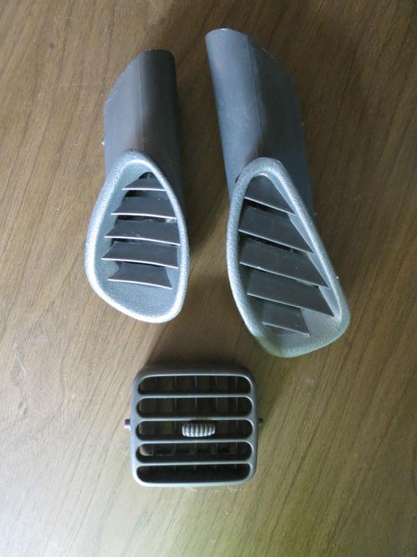 1995 93 94 96 mitsubishi mirage dash vent misc lot - 3 pcs - oem - gray