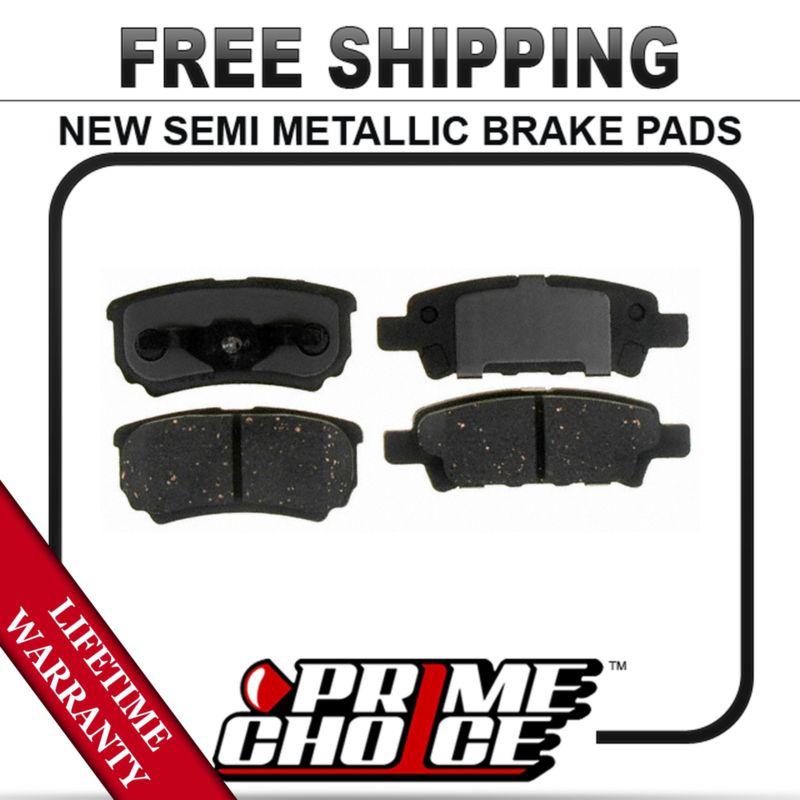 Rear semi metallic disc brake pad kit full set with lifetime warranty