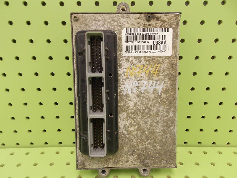 99 dodge ram van 1500 engine computer control module ecu ecm pcm 56040033aa 