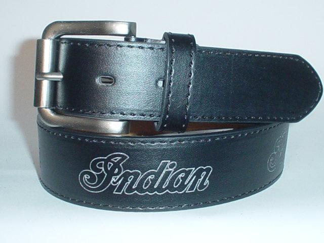 Indian motorcycle leather belt black size l 38-40