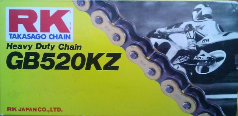 Rk gb520kz heavy duty gold chain 520x114 crf250r rmz250 kx250f yz250 kx450f ktm