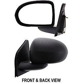 Manual side view door mirror assembly driver's left manual fold