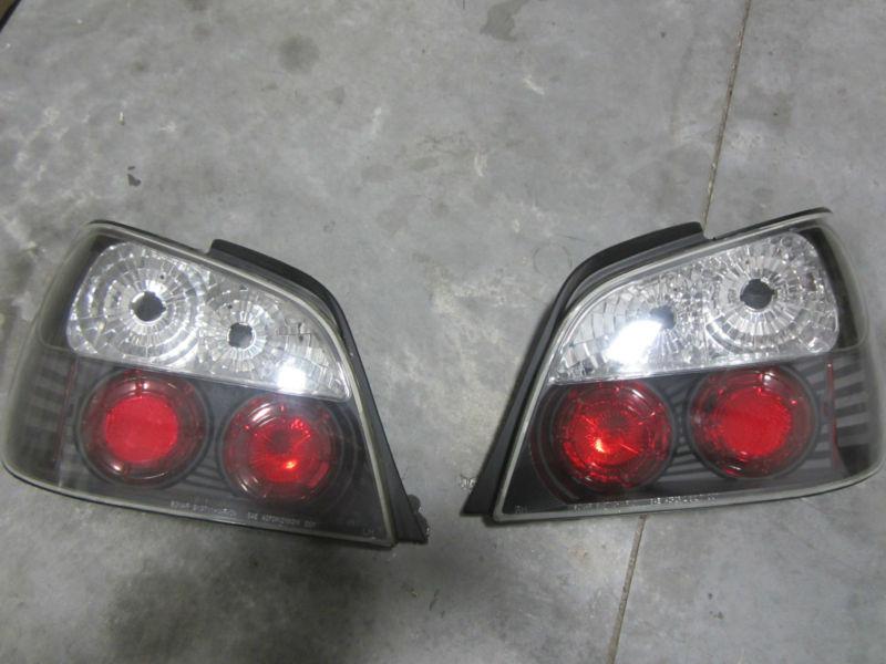 02-03 subaru impreza wrx euro style tail lights black 