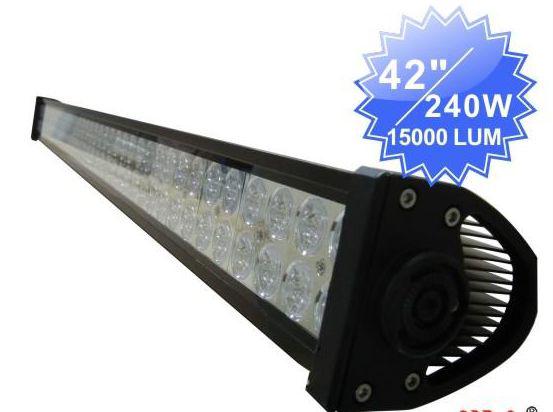 40" 240w 15,000 lumen spot led light bar brighter than others for half the price