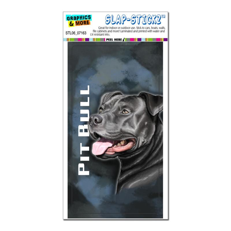 Pit bull blue - american staffordshire terrier dog - slap-stickz™ bumper sticker