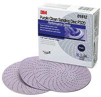 3m hookit purple clean sanding discs - 3" grade p400 - 30273