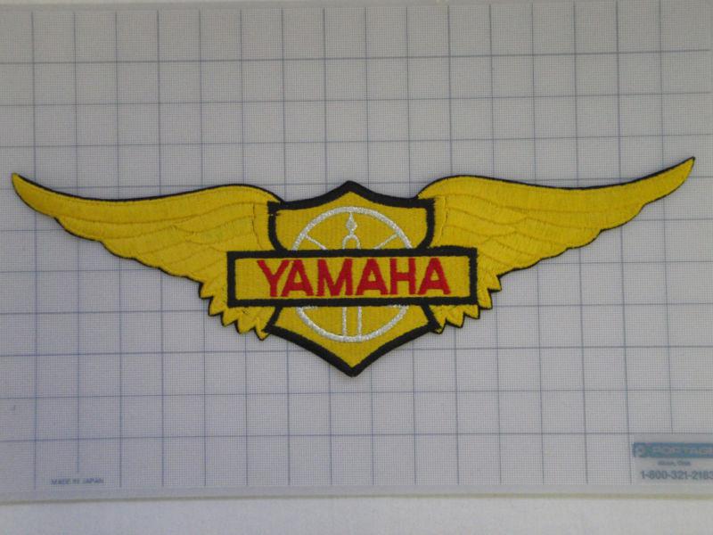 Vintage yamaha  patch 70s-80s biker motorcycle motocross birtbike   xlarge wings