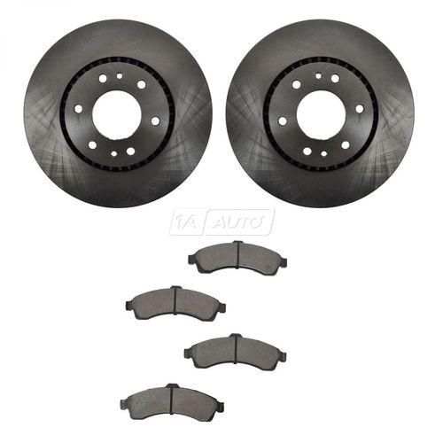 Chevy trailblazer ext gmc envoy xl 9-7 front brake pad & rotor kit semi-metallic