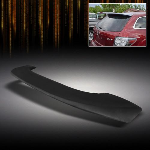 07-12 mazda cx-7 cx7 primered black original style rear roof trunk spoiler wing