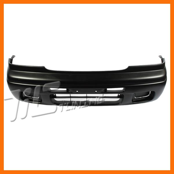 96-98 mazda mpv unpainted primed black front bumper cover w/o fog lamp hole