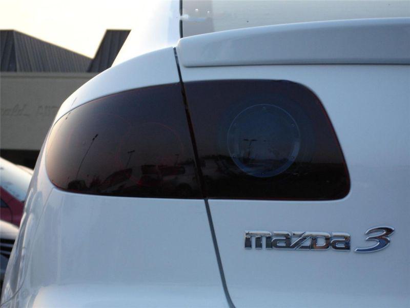 Mazda 3 sedan smoke colored tail light film  overlays 2004-2008