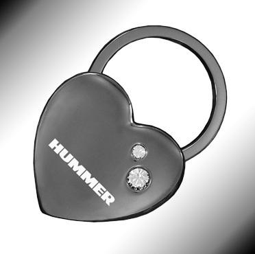 *hummer®* key chain fob holder ring *chrome*