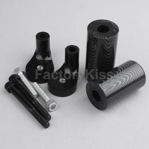 Gaumotorcycle frame slider for kawasaki zrx 1100 1200 1999-2005 carbon fiber#603