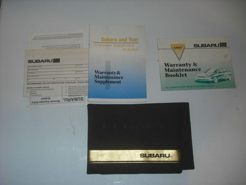 1997 subaru legacy outback books warranty maintenance booklet 