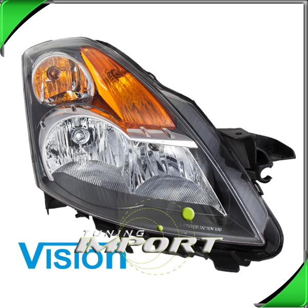 Passenger side headlamp ni2503166 halogen w/o hid 2007-2009 altima s sedan right