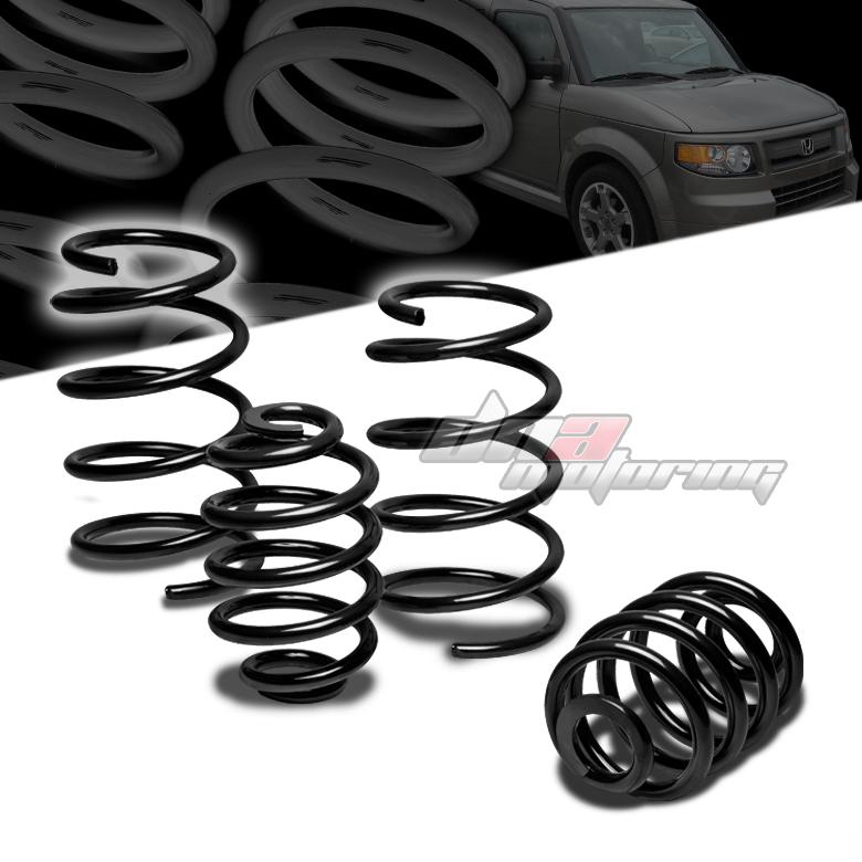 07-11 honda element h1 black 1.5" drop suspension lowering spring f235/r215lb