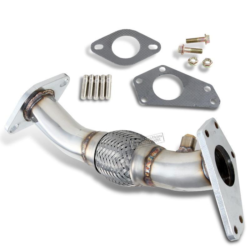 Subaru impreza wrx 02-07 stainless steel flex up pipe exhaust turbo booster ej20