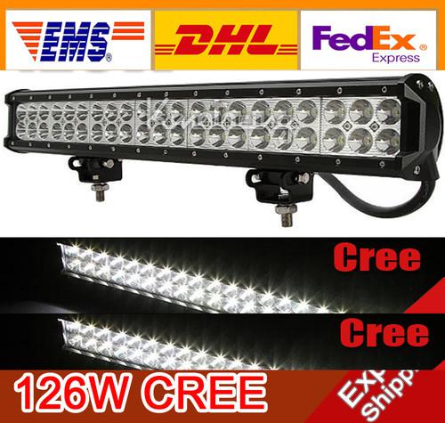 126w cree led work light bar offroad boat truck 4wd suv atvv jeep pickup a49