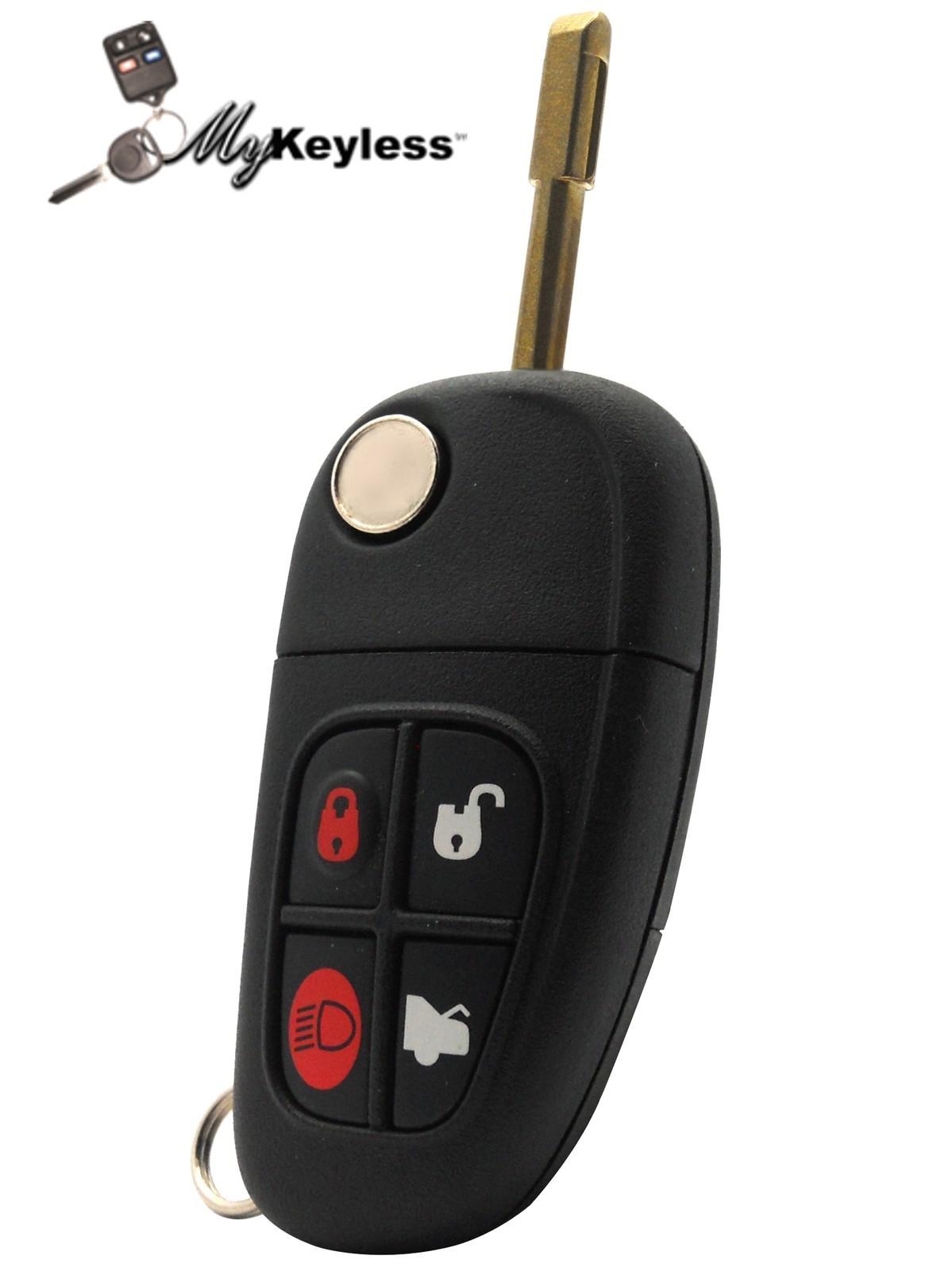 New jaguar replacement uncut flip car key remote keyless entry combo nhvwb1u241