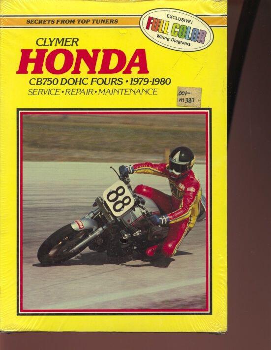 Clymer 1979-1980 honda cb750 dohc fours repair maintenance service manual 