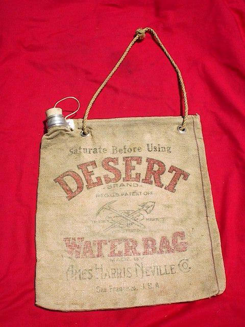 Vintage desert water bag,hot,rat,rod,,a,t,ford,classic car,rt.66,man cave