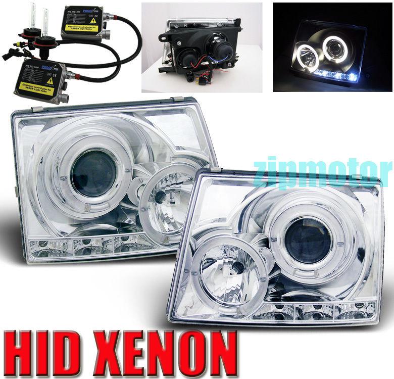 97 98 99 00 toyota tacoma led projector head lights+hid