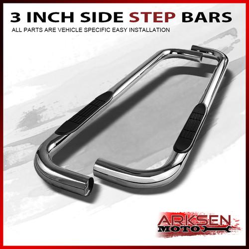 09-13 ram reg. cab 2dr stainless steel 3 inch side step bars running board pair