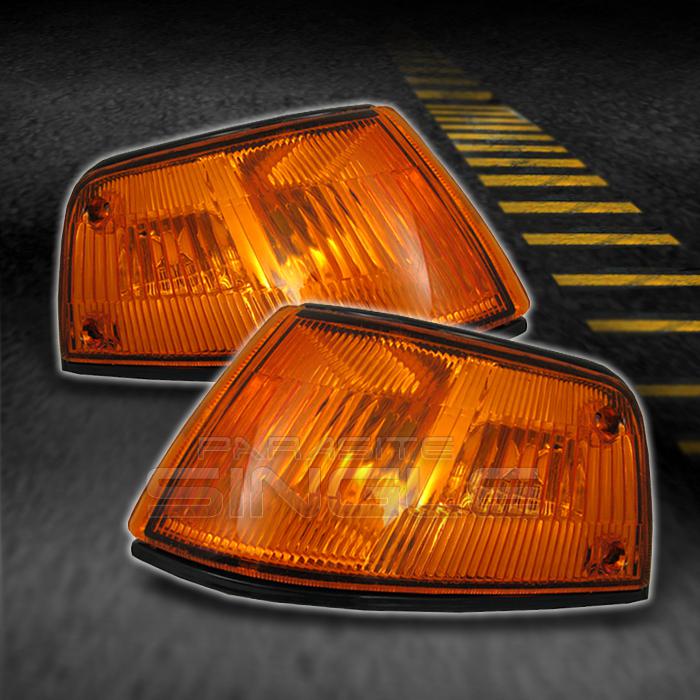 88-89 civic 4dr sedan jdm amber corner signal parking lights left+right pair