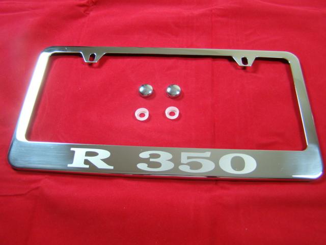  mercedes-benz  r 350  license plate frame stainless steel chrome