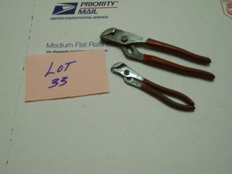 2 blue point adjustable slip joint pliers  - mini hl14 & small hl16