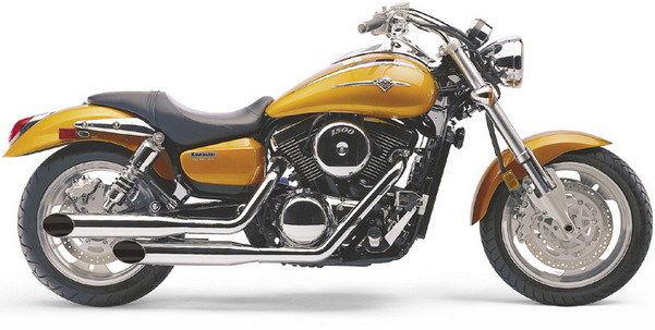 Cobra exhaust class deluxe slashcut kawasaki vulcan 1600b mean streak 2004-2008