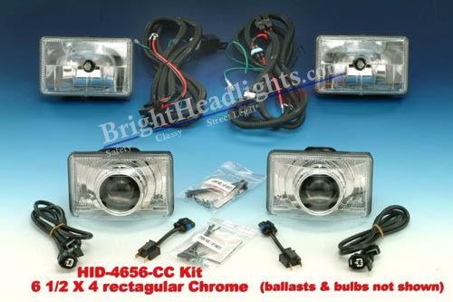 Xgl xenon hid xp4656 cc chromed headlamps