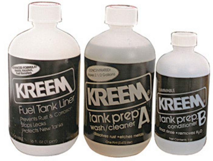 Kreem fuel tank liner & prep for all gas tanks - cleans prepares seals