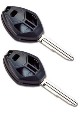 2x three buttons left groove key for mitsubishi eclipse eneavor lancer outlander