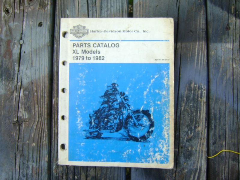 Harley-davidson sportster 1979 - 1982 xl parts catalog xlch xlh 1000