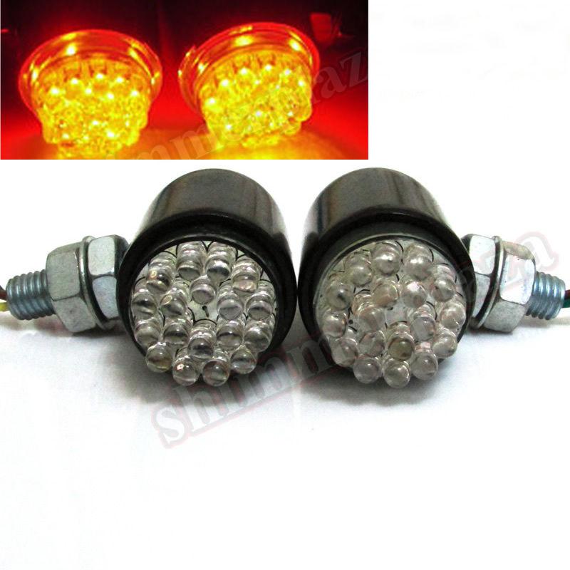 Black led fog running lights for harley sportster dyna softail road king v-rod