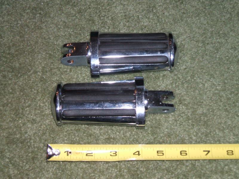 Heavy chrome plated foot pegs pair harley davidson look!!!!