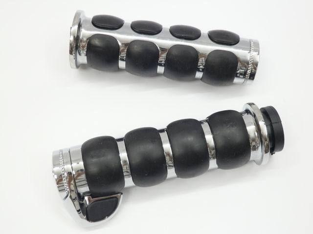 1" pair handlebar hand grips for harley softail dyna sportster electra glide